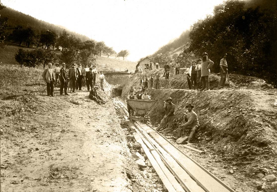 Réouverture de la mine Tiefstollen vers 1897-1898 – Coll. D. Bouvier