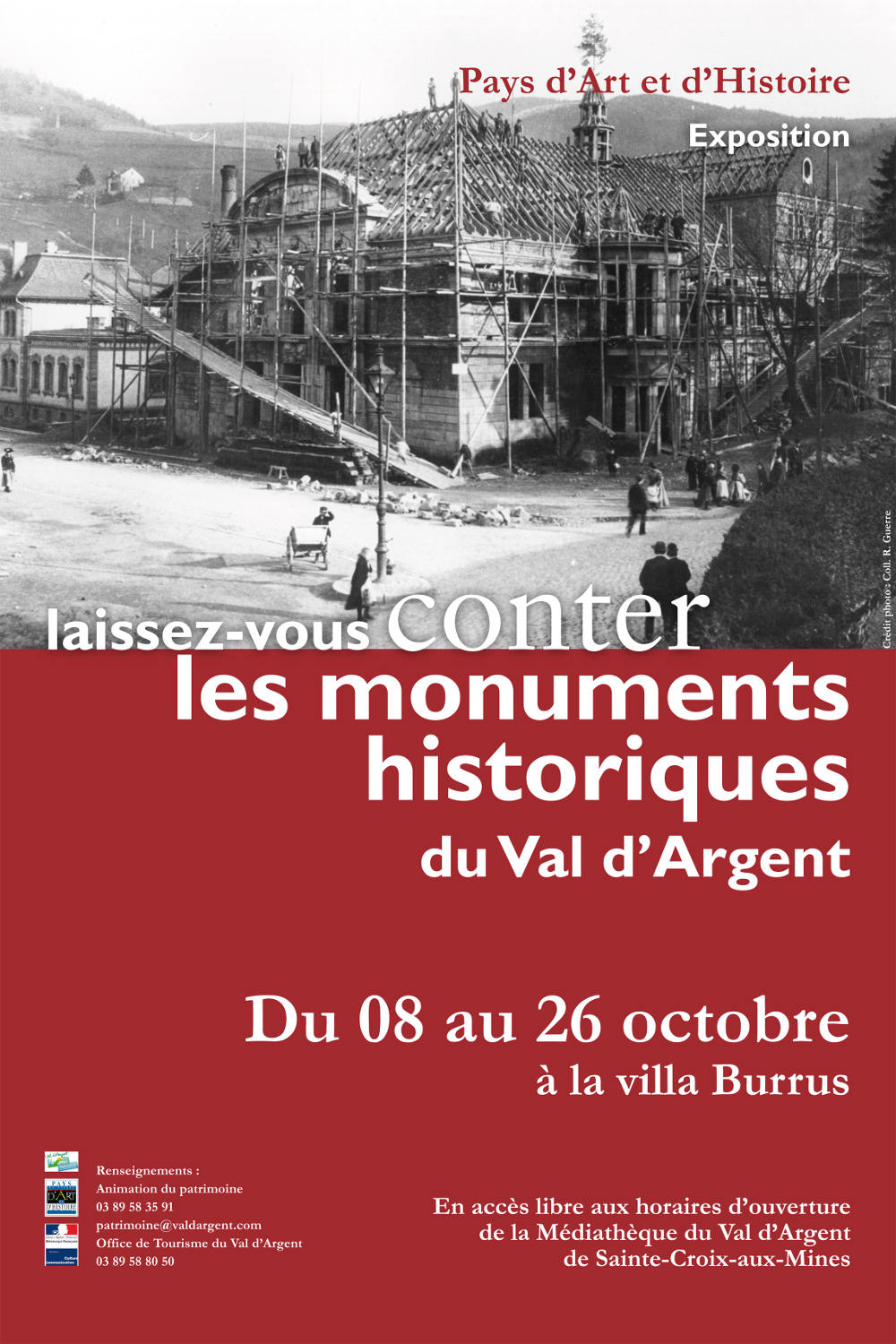 Affiche de l’exposition sur les monuments historiques du Val d’Argent (2013)